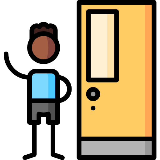 Door Puppet Characters Lineal Color icon