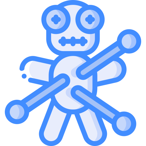 Voodoo doll Basic Miscellany Blue icon
