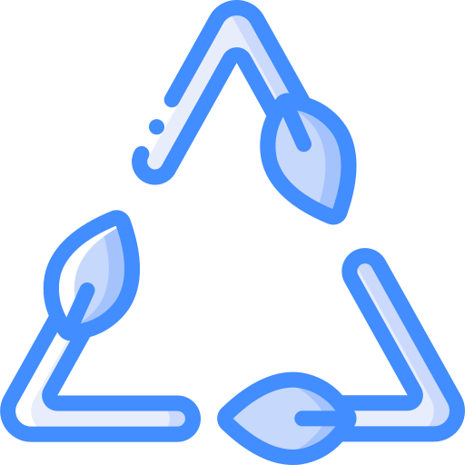 symbol recyklingu Basic Miscellany Blue ikona
