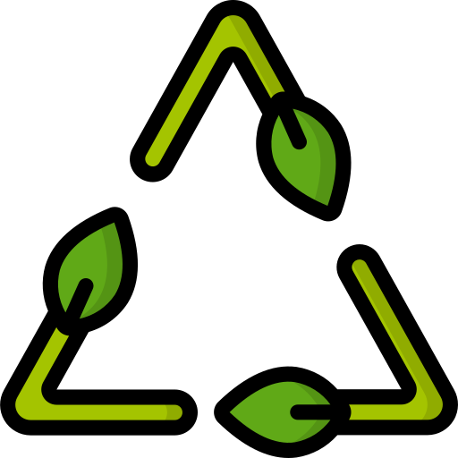 simbolo di riciclaggio Basic Miscellany Lineal Color icona