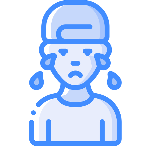 Crying Basic Miscellany Blue icon