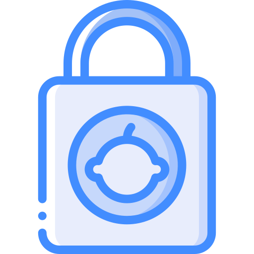 Lock Basic Miscellany Blue icon