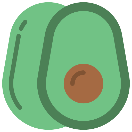 Avocado Basic Miscellany Flat icon