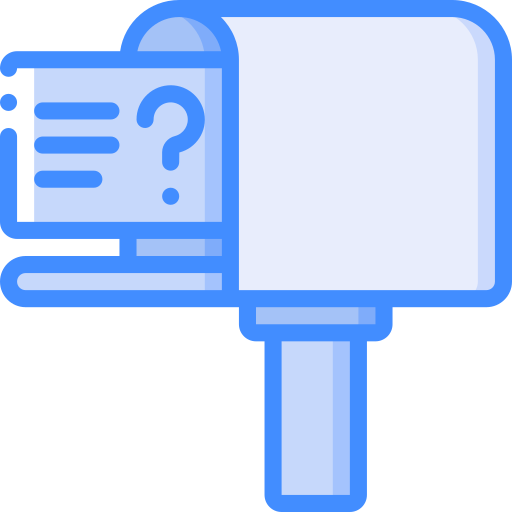 Mailbox Basic Miscellany Blue icon