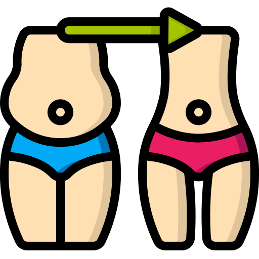 Weight loss Basic Miscellany Lineal Color icon