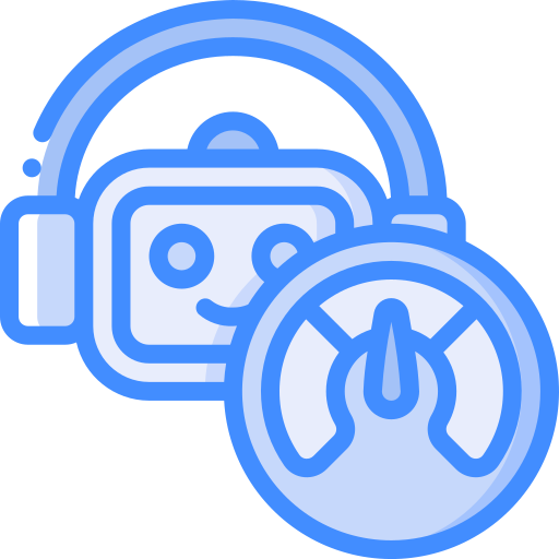 Chatbot Basic Miscellany Blue icon
