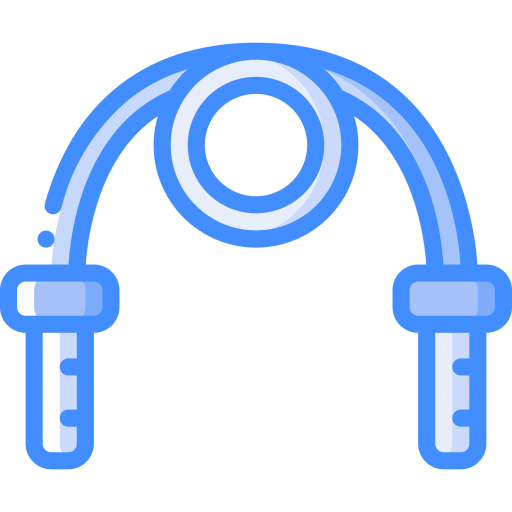 Skipping rope Basic Miscellany Blue icon