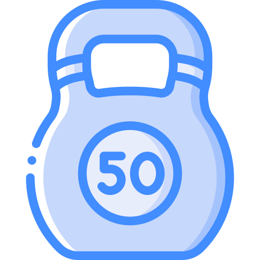 Weights Basic Miscellany Blue icon