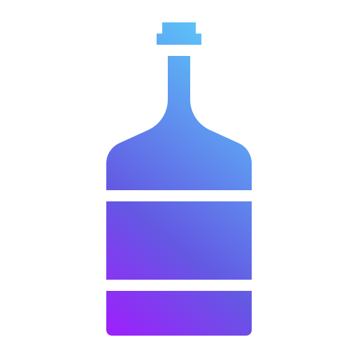 bottiglia di vetro Generic gradient outline icona