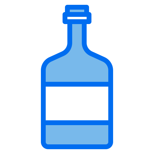 Glass bottle Payungkead Blue icon