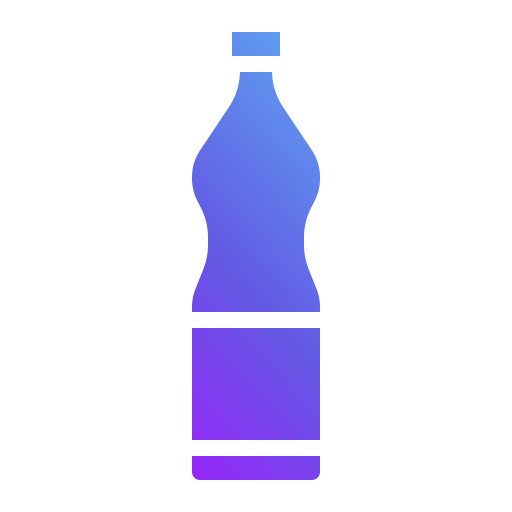plastic fles Generic gradient outline icoon