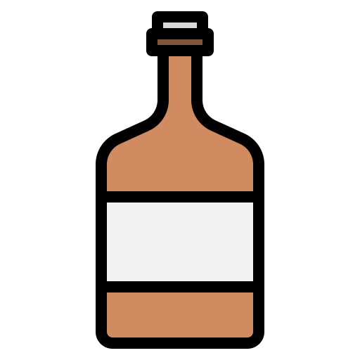 szklana butelka Payungkead Lineal Color ikona
