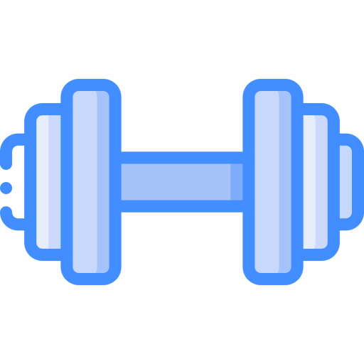 Weights Basic Miscellany Blue icon