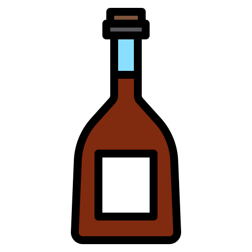 Bottle Payungkead Lineal Color icon