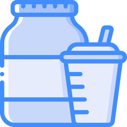 Protein shake Basic Miscellany Blue icon