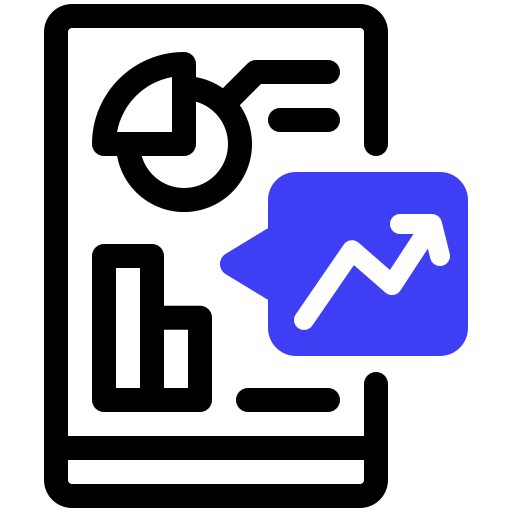 Statistic Generic color lineal-color icon