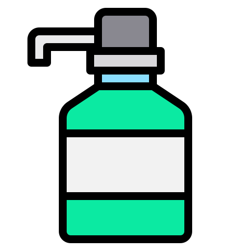 Soap bottle Payungkead Lineal Color icon