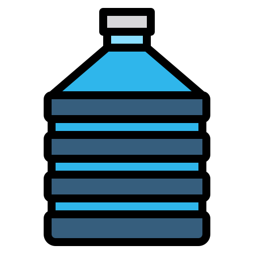 Water bottle Payungkead Lineal Color icon