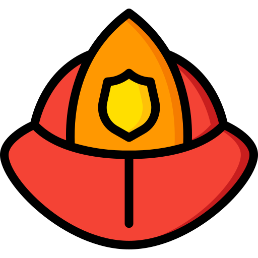 Шлем пожарного Basic Miscellany Lineal Color иконка