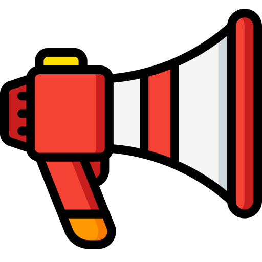 Megaphone Basic Miscellany Lineal Color icon
