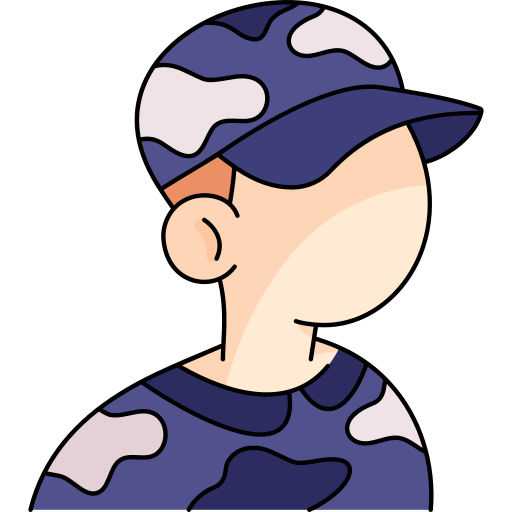 soldado Generic color outline icono
