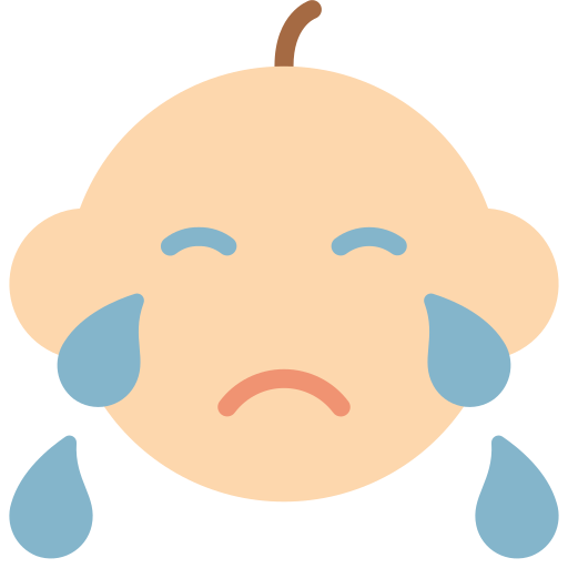 dziecko płacze Basic Miscellany Flat ikona