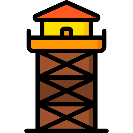 Башня Basic Miscellany Lineal Color иконка