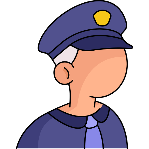 poliziotto Generic color outline icona
