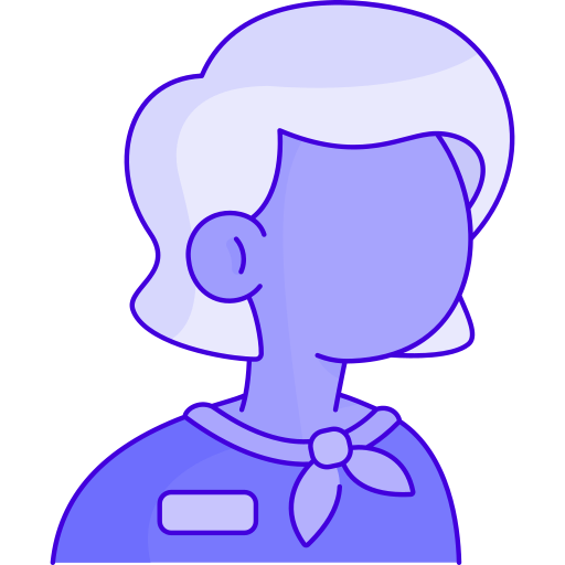 Stewardess Generic color outline icon