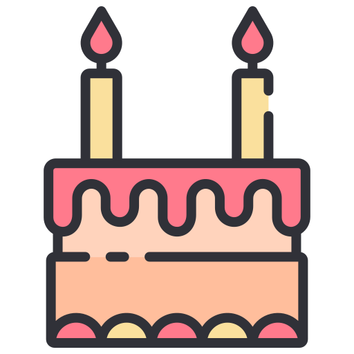 Торт на день рождения Good Ware Lineal Color иконка