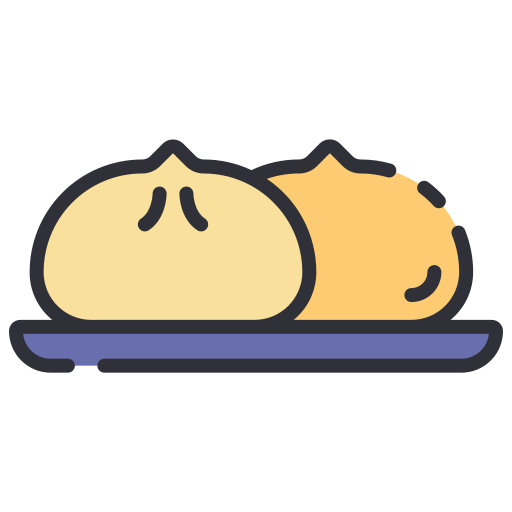 Meat bun Good Ware Lineal Color icon