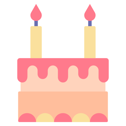 pastel de cumpleaños Good Ware Flat icono
