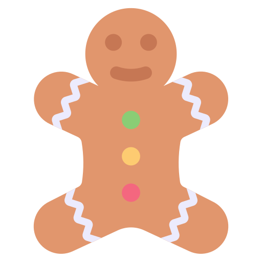 Gingerbread man Good Ware Flat icon