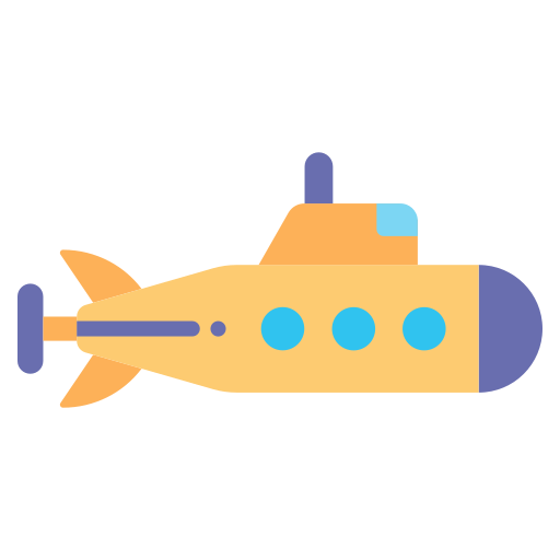 Submarine Good Ware Flat icon