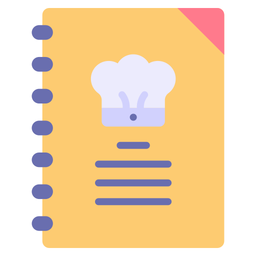 libro de recetas Good Ware Flat icono