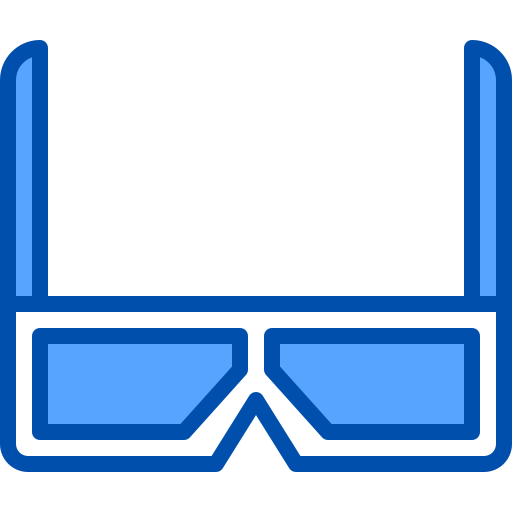 3d 안경 xnimrodx Blue icon