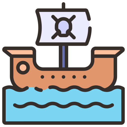 Pirate ship Good Ware Lineal Color icon