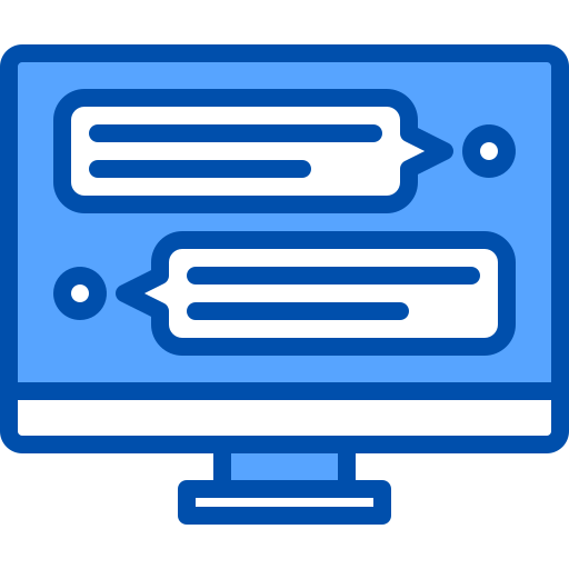 chat box xnimrodx Blue icon