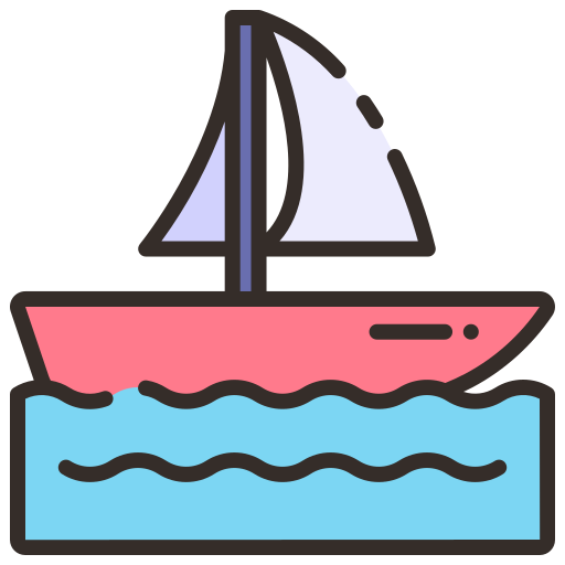 segelboot Good Ware Lineal Color icon