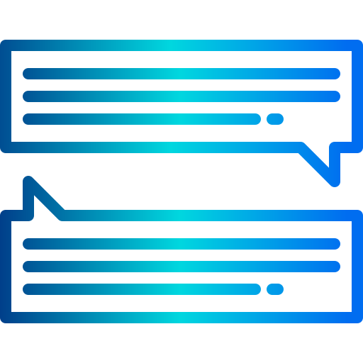 ventana de chat xnimrodx Lineal Gradient icono