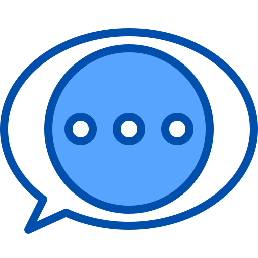 Speech bubble xnimrodx Blue icon