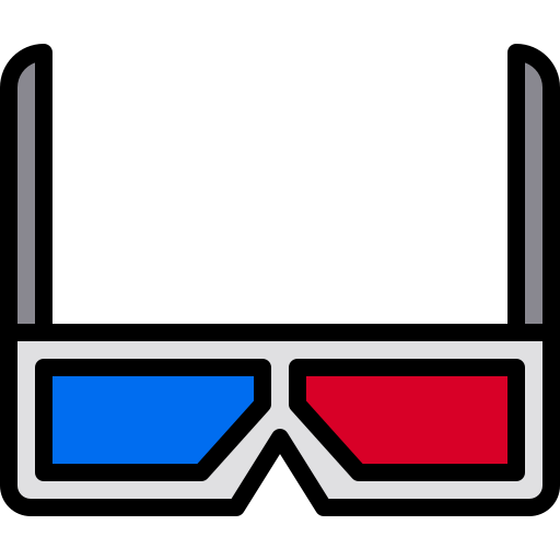 3d glasses xnimrodx Lineal Color icon