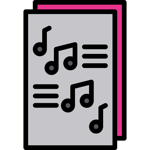Music sheet xnimrodx Lineal Color icon