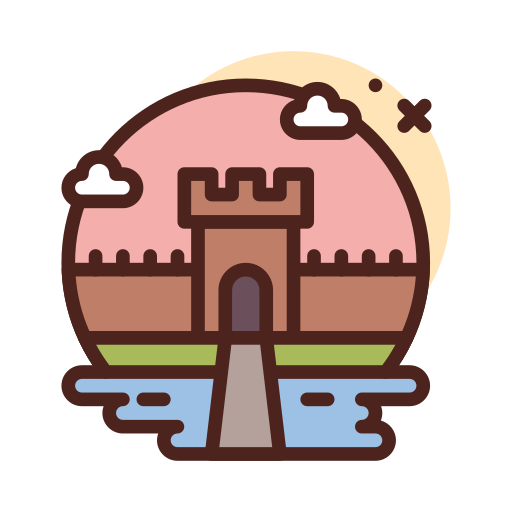 Castle Darius Dan Lineal Color icon