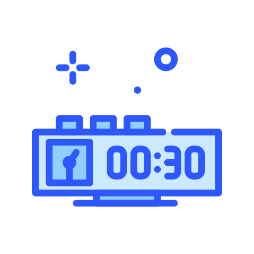 Clock Darius Dan Blue icon