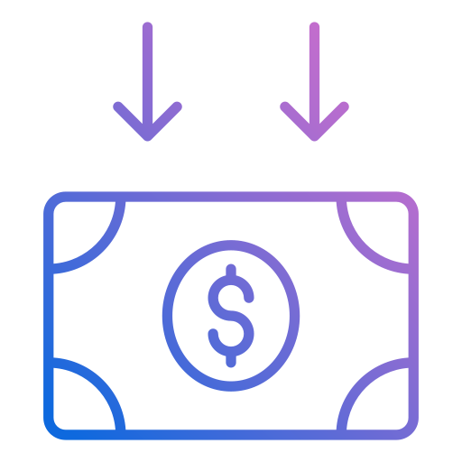 お金の流れ Generic gradient outline icon