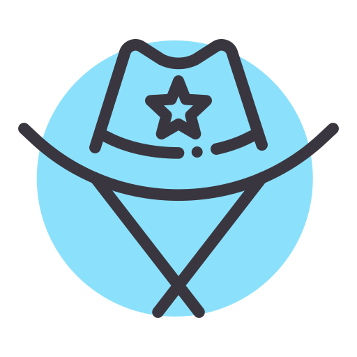 Hat Amogh Design Lineal Background Color icon