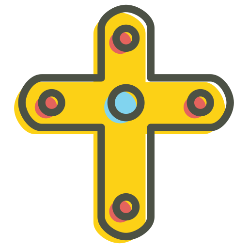 십자가 Generic color lineal-color icon