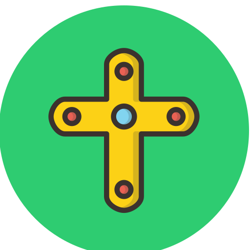 십자가 Amogh Design Rounded Lineal Color icon