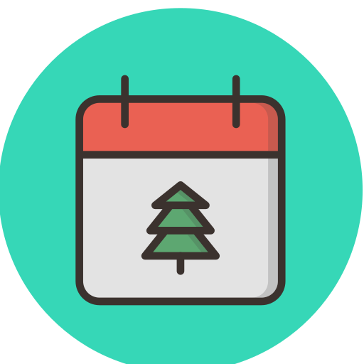 Christmas Amogh Design Rounded Lineal Color icon